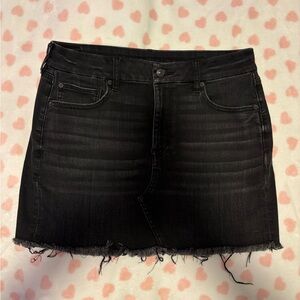 American Eagle Black Denim Skirt